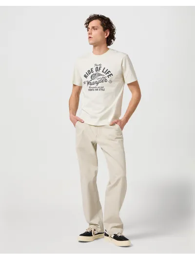 Wrangler - AMERICANA TEE / VINTAGE WHITE - Férfi póló