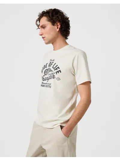 Wrangler - AMERICANA TEE / VINTAGE WHITE - Férfi póló