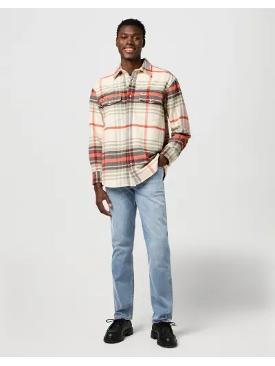 Wrangler - GREENSBORO / GREY LIGHT - Férfi farmernadrág