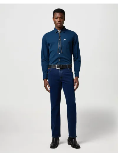 Wrangler - TEXAS / RUSTIC NAVY - Férfi farmernadrág