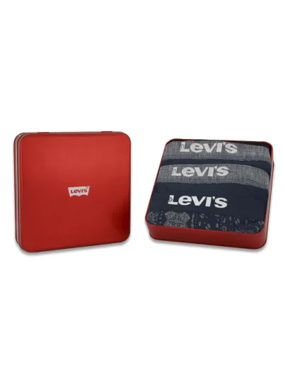 Levi's - Ajándékcsomag Fém dobozban - Férfi boxeralsó szett - 3 db