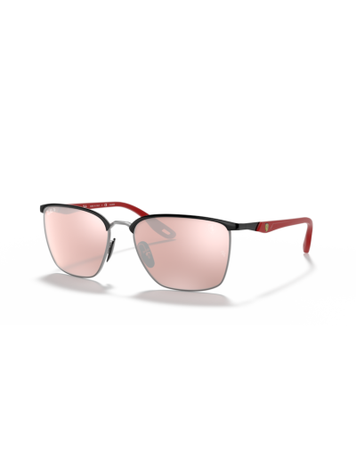 Ray-Ban napszemüveg - Scuderia Ferrari - Black On Silver / Violet Silver Polarized