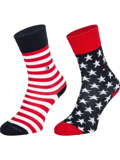 Tommy Hilfiger - Stars and Stripes - Gyermek zokni szett - 2 pár