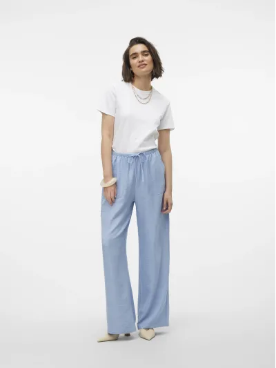 Vero Moda - MELANEY / Blue - Elegáns Női nadrág