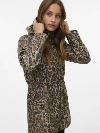 Vero Moda - MALOU / Brown - Női esőkabát