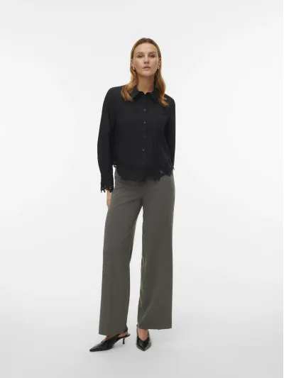 Vero Moda - TEXAS / Grey - Elegáns Női nadrág