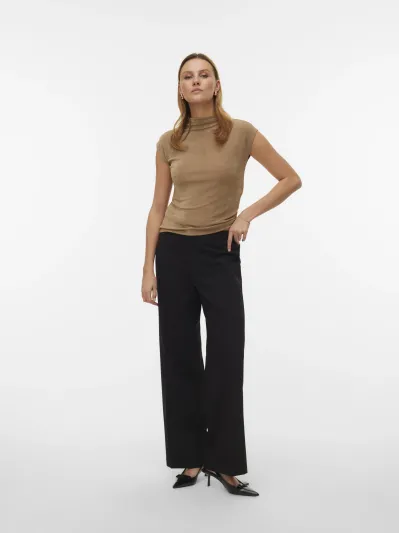 Vero Moda - VOOMA / Brown - Női póló