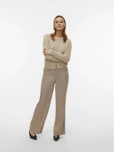 Vero Moda - DALLAS / Brown - Elegáns Női nadrág