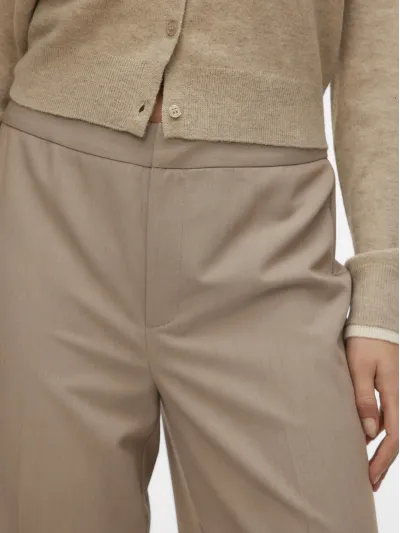 Vero Moda - DALLAS / Brown - Elegáns Női nadrág