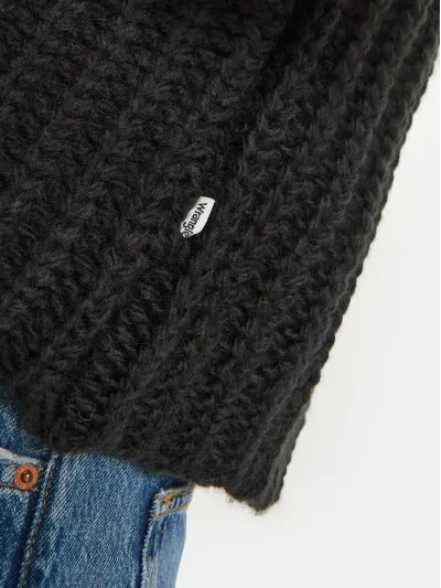 Wrangler - Puff Sleeve / Black - Elegáns Női pulóver