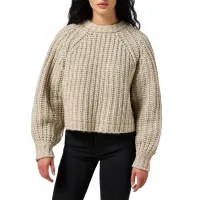 Wrangler - Puff Sleeve / Oatmetal - Elegáns Női pulóver