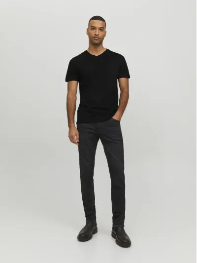 Jack & Jones - ORGANIC / Black - Férfi póló