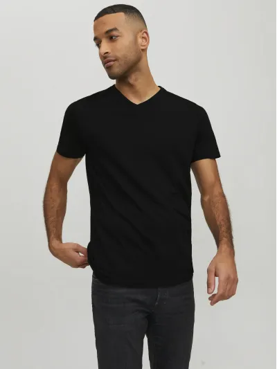 Jack & Jones - ORGANIC / Black - Férfi póló