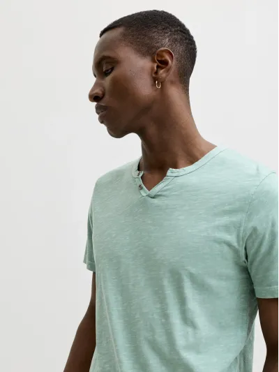 Jack & Jones - SPLIT / Turquoise - Férfi póló