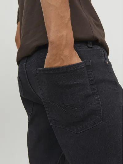 Jack & Jones - GLENN / Black - Férfi farmernadrág