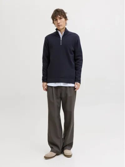 Jack & Jones - BLAMILANO / Blue - Elegáns Férfi pulóver