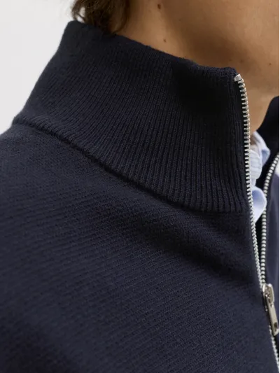 Jack & Jones - BLAMILANO / Blue - Elegáns Férfi pulóver