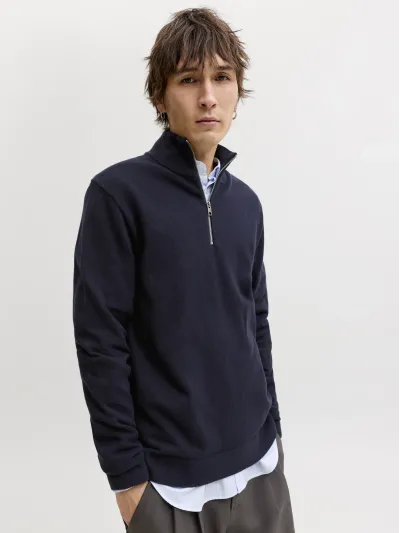 Jack & Jones - BLAMILANO / Blue - Elegáns Férfi pulóver