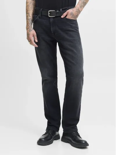 Jack & Jones - CLARK / Black - Férfi farmernadrág
