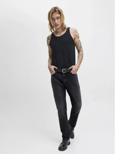 Jack & Jones - CLARK / Black - Férfi farmernadrág