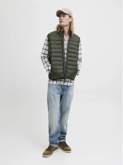 Jack & Jones - BRADLEY / Green - Férfi mellény