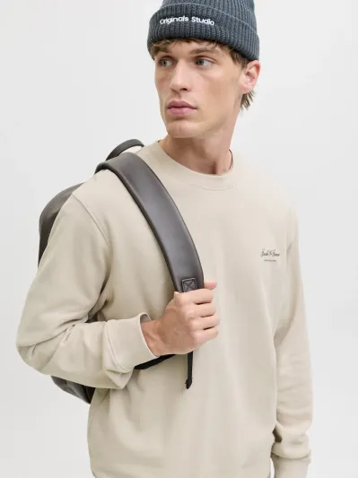Jack & Jones - ARCHIVE / Grey - Sportos Férfi pulóver