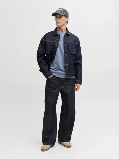 Jack & Jones - ARCHIVE / Grey - Sportos Férfi pulóver