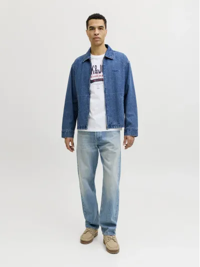 Jack & Jones - LOGO / White - Férfi póló