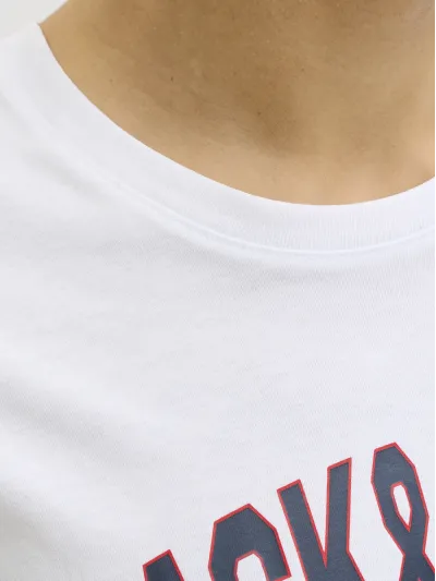 Jack & Jones - LOGO / White - Férfi póló