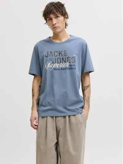 Jack & Jones - LOGO / Grey - Férfi póló