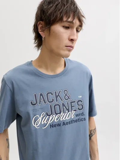 Jack & Jones - LOGO / Grey - Férfi póló