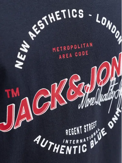 Jack & Jones - LOGO / Blue - Férfi póló