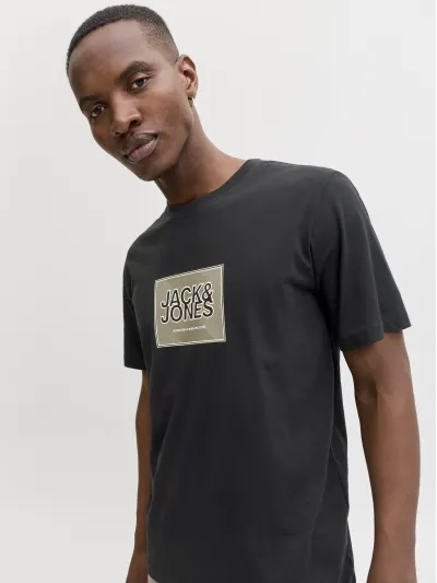 Jack & Jones - RAIN / Black - Férfi póló