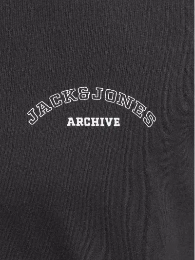 Jack & Jones - COLLEGE / Black - Férfi póló