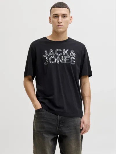 Jack & Jones - JEFF / Black - Férfi póló