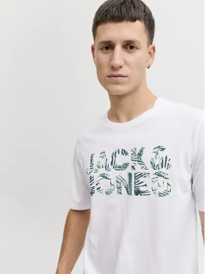 Jack & Jones - JEFF / White - Férfi póló