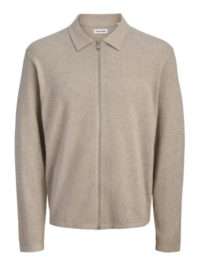 Jack & Jones - JLE / Brown - Elegáns Férfi pulóver