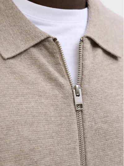 Jack & Jones - JLE / Brown - Elegáns Férfi pulóver