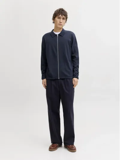 Jack & Jones - JLE / Blue - Elegáns Férfi pulóver