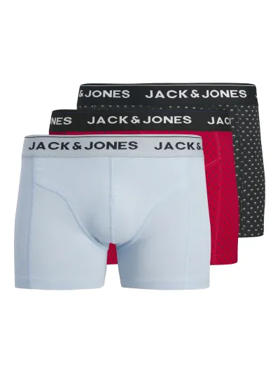 Jack & Jones - JACPALMTREE / Blue - Férfi boxeralsó szett - 3 db