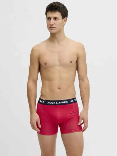 Jack & Jones - JACPALMTREE / Blue - Férfi boxeralsó szett - 3 db