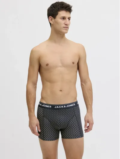Jack & Jones - JACPALMTREE / Blue - Férfi boxeralsó szett - 3 db