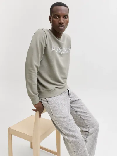 Jack & Jones - DEVIN / Grey - Sportos Férfi pulóver