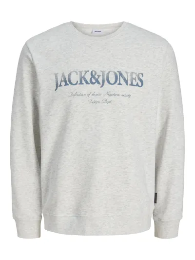 Jack & Jones - DEVIN / White - Sportos Férfi pulóver