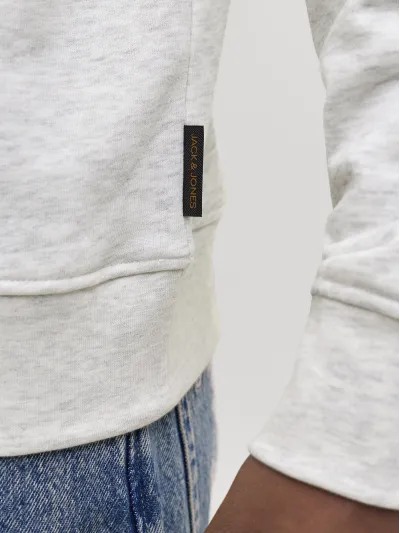 Jack & Jones - DEVIN / White - Sportos Férfi pulóver