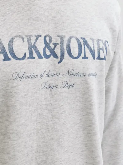 Jack & Jones - DEVIN / White - Sportos Férfi pulóver