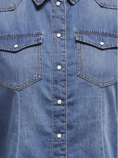 ONLY - ALEXA / Blue - Női farmer ing