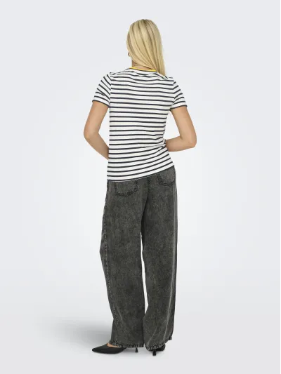 ONLY - HEART / White - Női póló