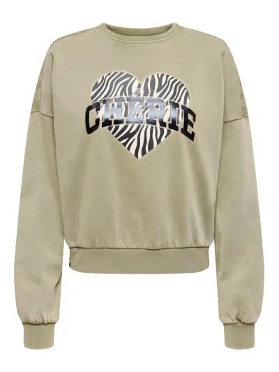 ONLY - LAUREN / Green - Sportos Női pulóver