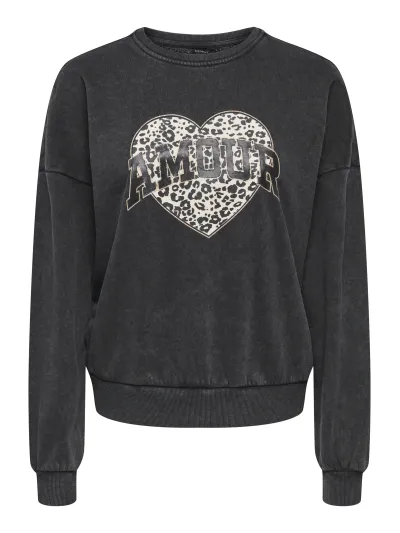 ONLY - LAUREN / Black - Sportos Női pulóver